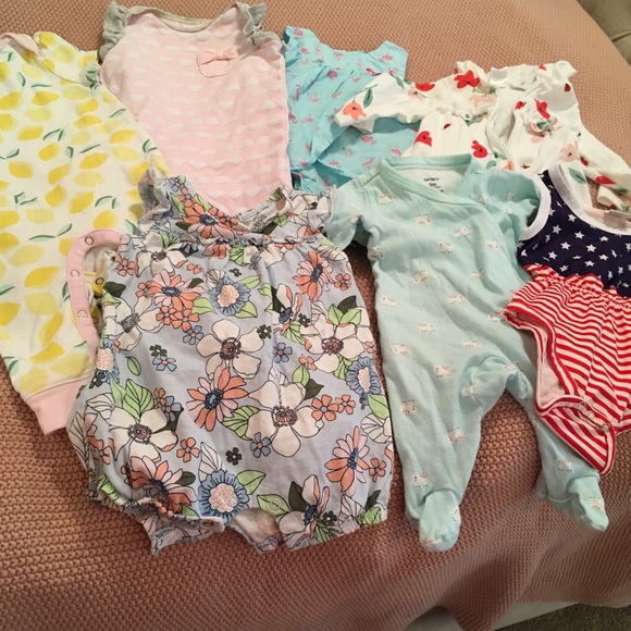 cloud island Other - Bundle of Carter’s Baby Girl Spring Clothes 3-6 Months 7 items Outfits One Piece